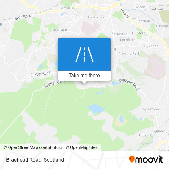 Braehead Road map