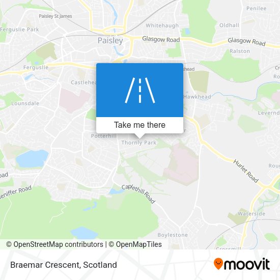 Braemar Crescent map