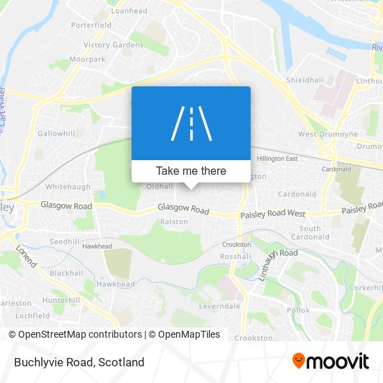 Buchlyvie Road map