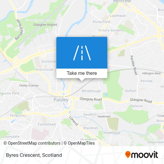 Byres Crescent map