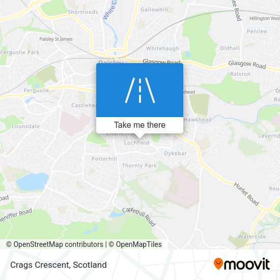 Crags Crescent map