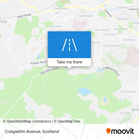 Craigielinn Avenue map