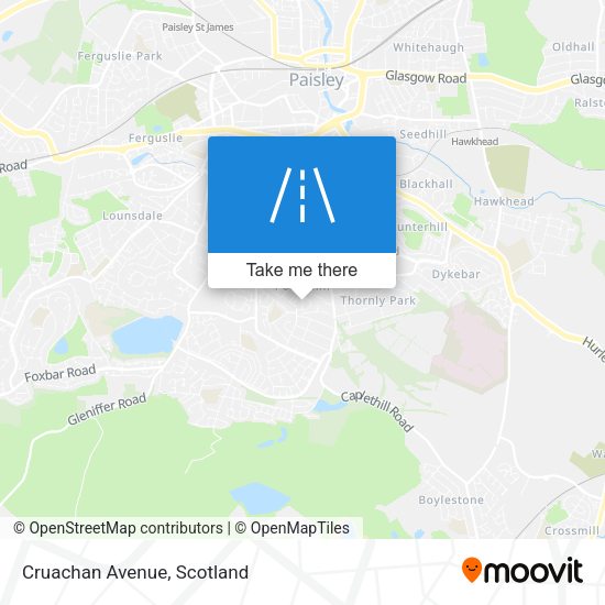 Cruachan Avenue map
