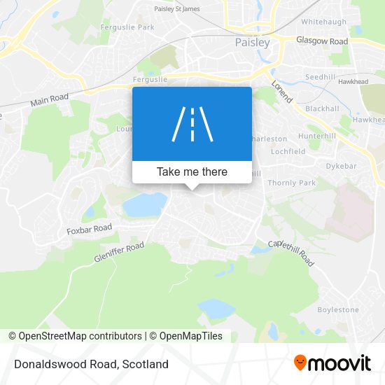 Donaldswood Road map