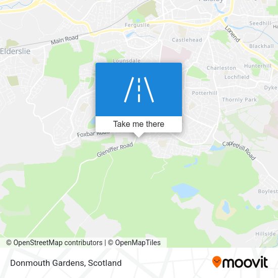 Donmouth Gardens map