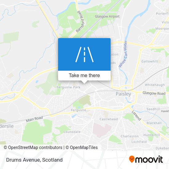 Drums Avenue map