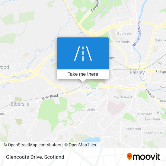 Glencoats Drive map