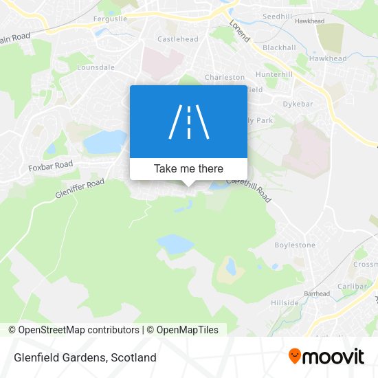 Glenfield Gardens map