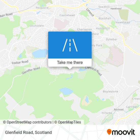 Glenfield Road map