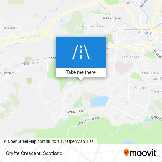 Gryffe Crescent map