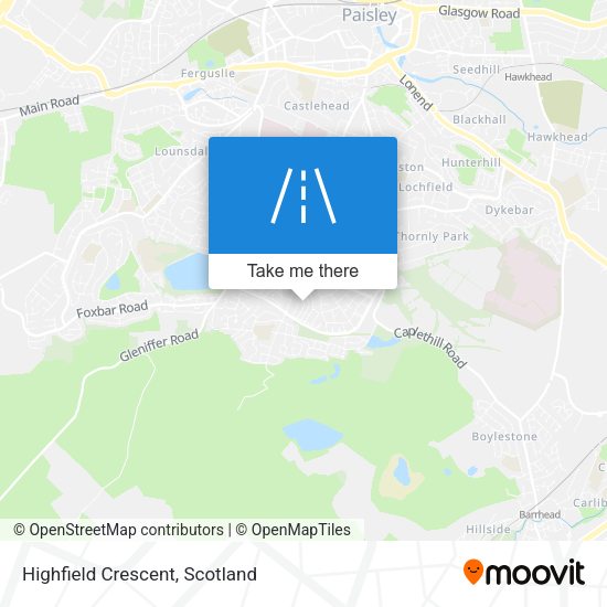 Highfield Crescent map