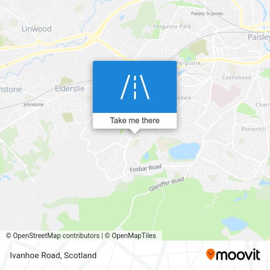 Ivanhoe Road map