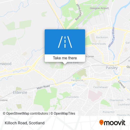 Killoch Road map