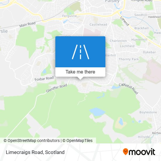 Limecraigs Road map