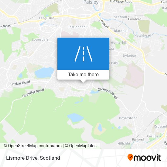 Lismore Drive map