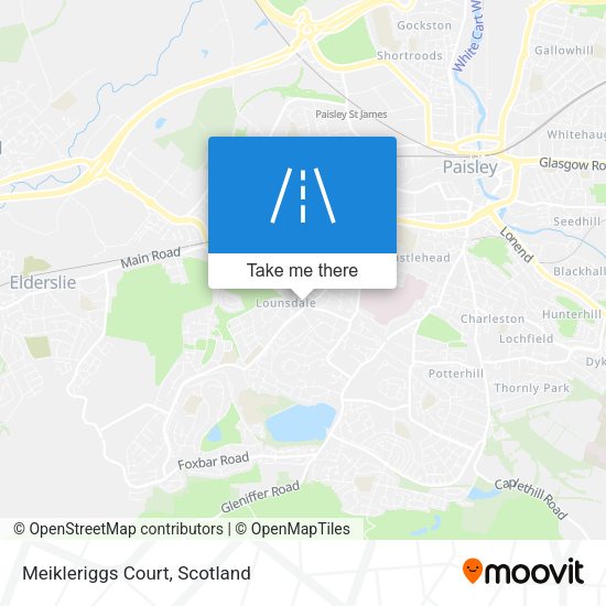 Meikleriggs Court map