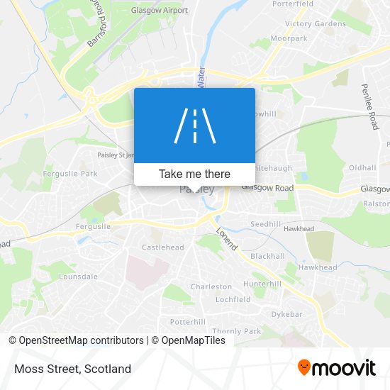 Moss Street map