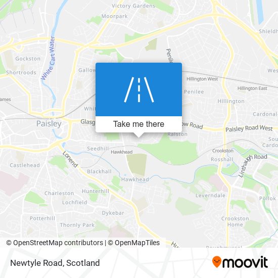 Newtyle Road map