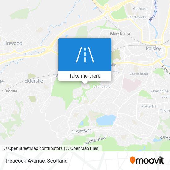 Peacock Avenue map