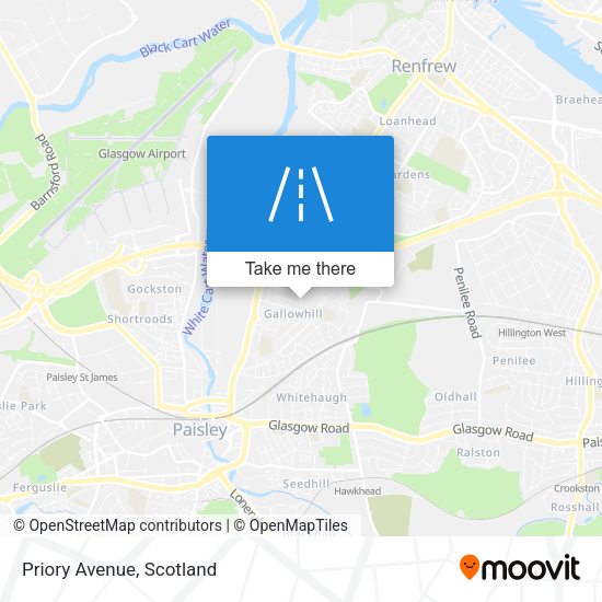 Priory Avenue map