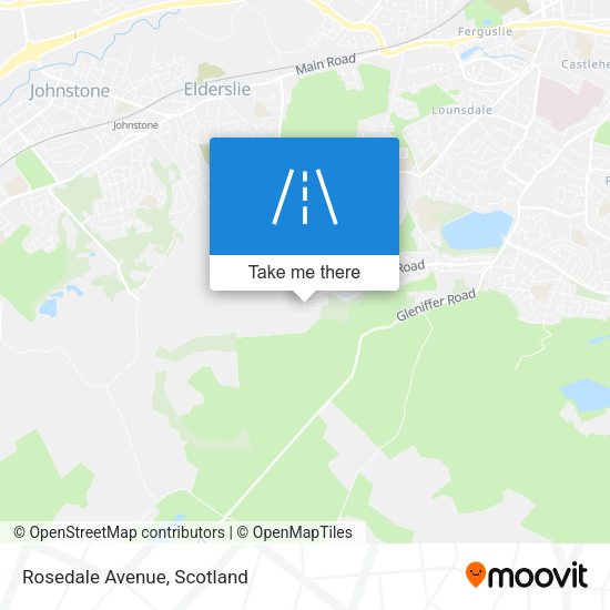 Rosedale Avenue map