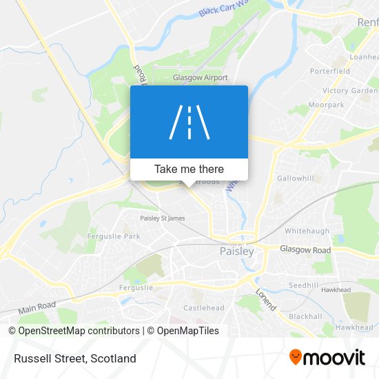 Russell Street map