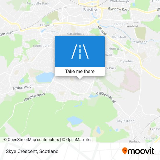 Skye Crescent map