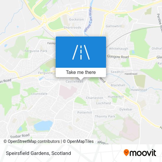 Speirsfield Gardens map