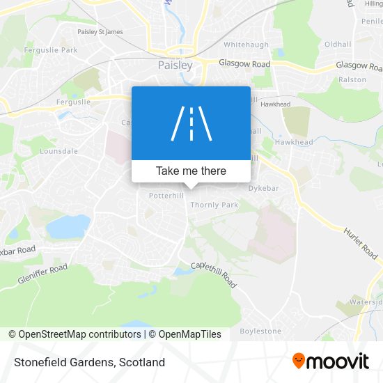 Stonefield Gardens map