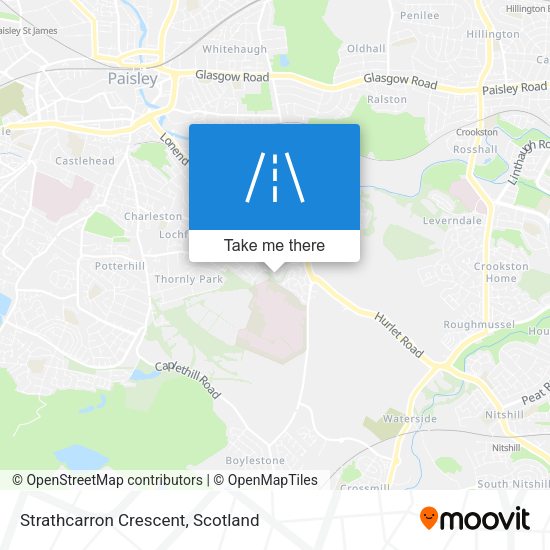 Strathcarron Crescent map