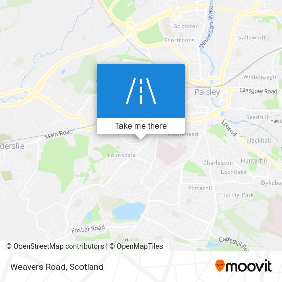 Weavers Road map