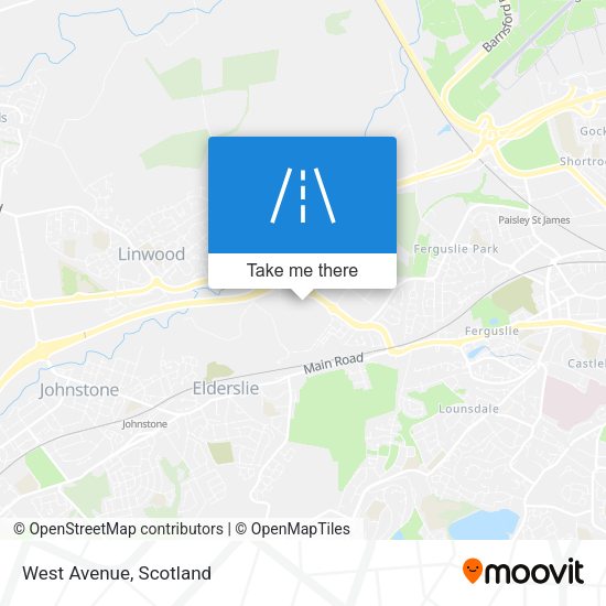 West Avenue map