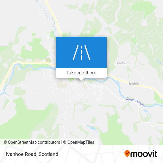 Ivanhoe Road map