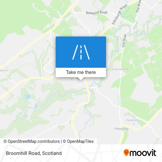 Broomhill Road map