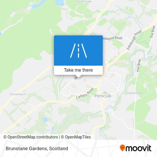 Brunstane Gardens map