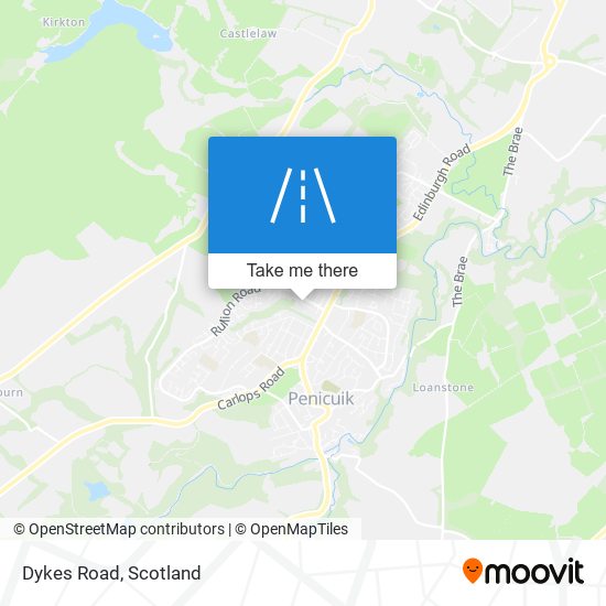 Dykes Road map