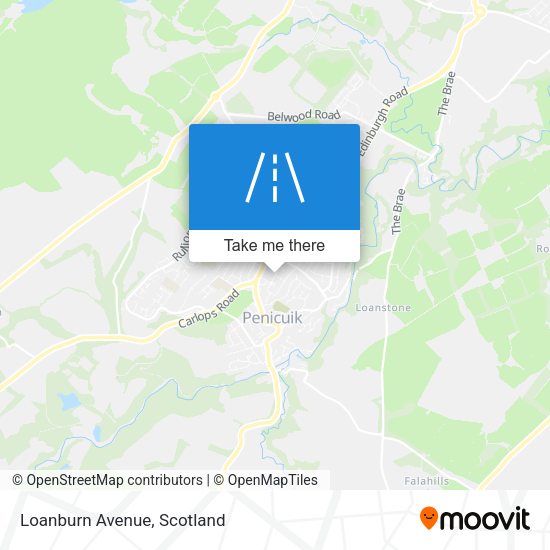 Loanburn Avenue map