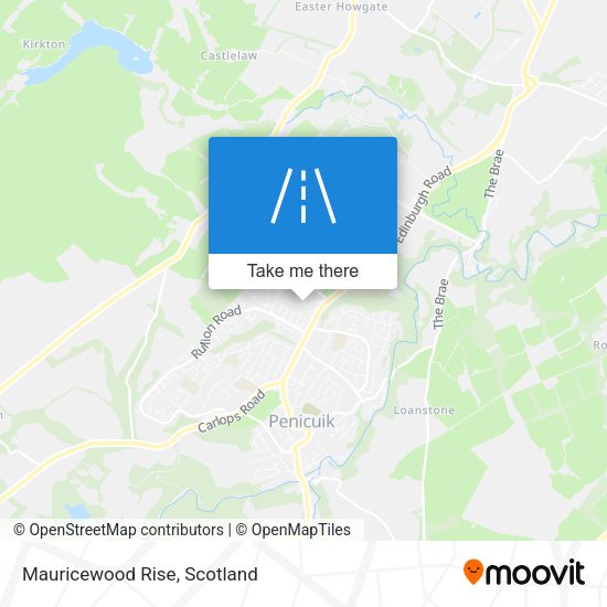 Mauricewood Rise map