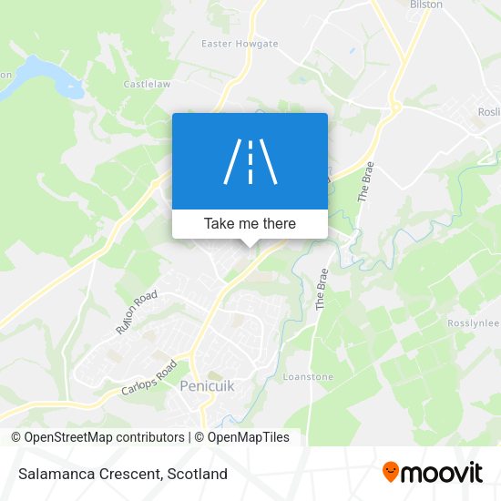 Salamanca Crescent map