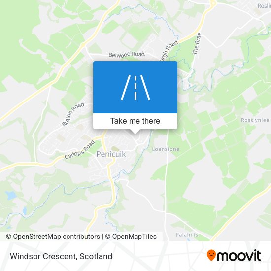 Windsor Crescent map