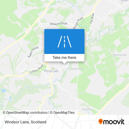 Windsor Lane map