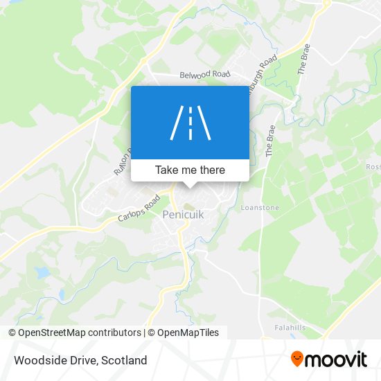 Woodside Drive map