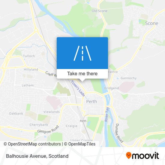 Balhousie Avenue map