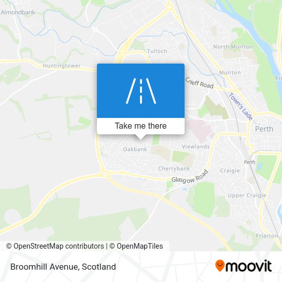 Broomhill Avenue map