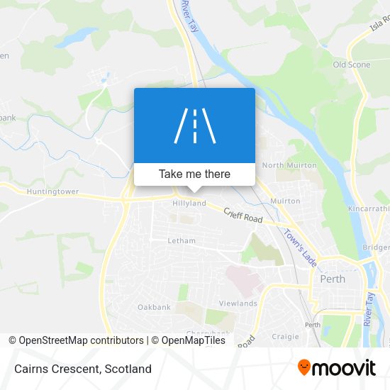Cairns Crescent map