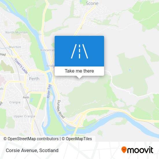 Corsie Avenue map