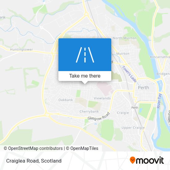 Craiglea Road map