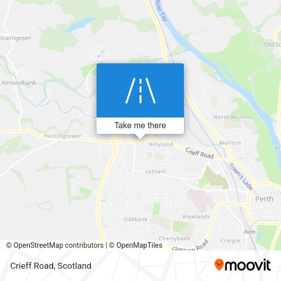 Crieff Road map