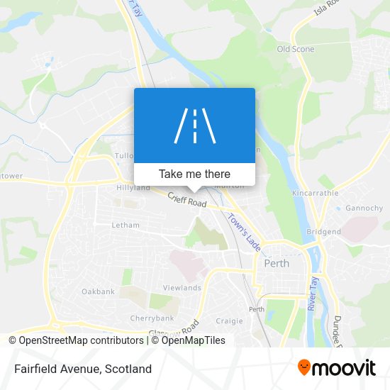 Fairfield Avenue map