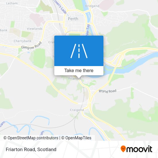Friarton Road map